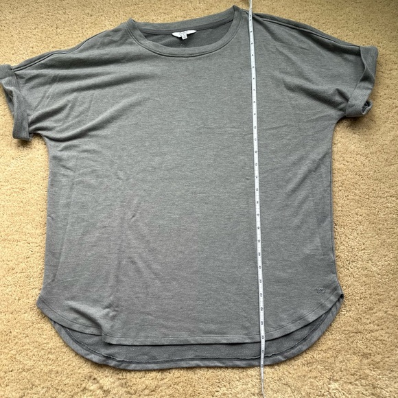 Crown & Ivy Women’s Gray Dolman Short Sleeve Sweatshirt Top - Size M - EUC - Picture 6 of 7